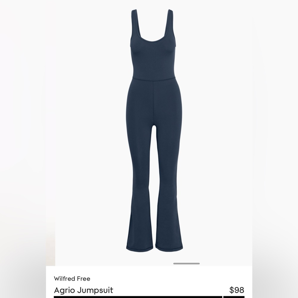 NWT Aritzia Wilfred Free AGRIO JUMPSUIT admiral navy blue medium